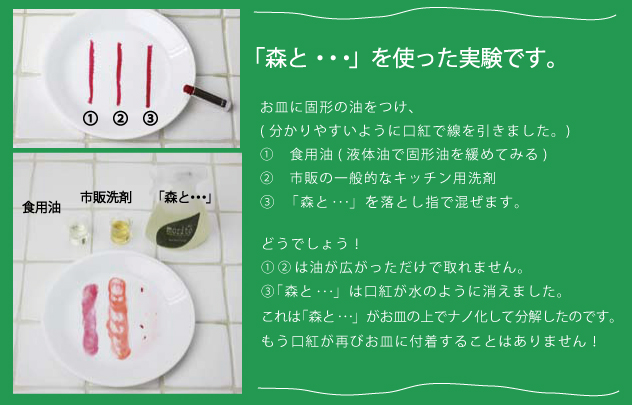 少量で汚れ落ち抜群!拭き取りタイプの食器洗い用洗剤 ≪森と・・・詰替え用≫
